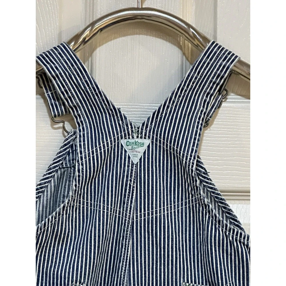 vintage oshkosh b‎ gosh Striped Toddler Overall Size 1t